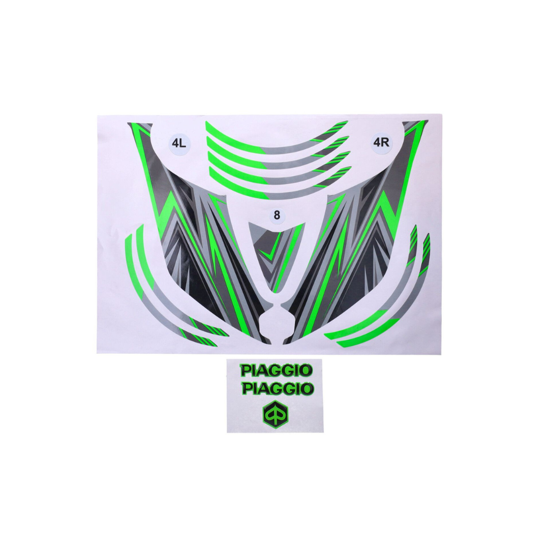 Aufklebersatz Fluo Green GP1 Piaggio Zip