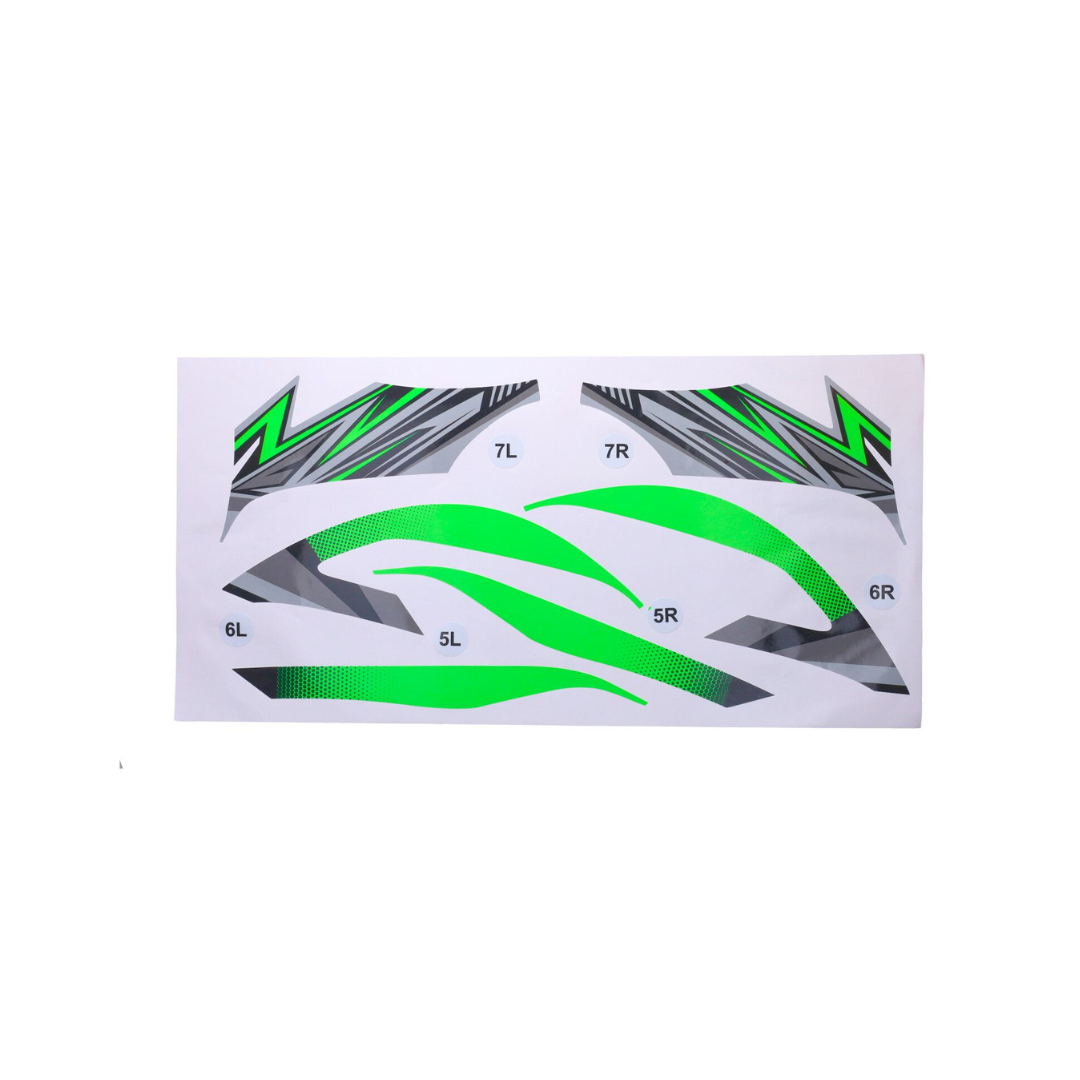 Set d'autocollants Vert Fluo GP1 Piaggio Zip