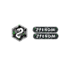 Logo de capot avant en carbone forgé Fenom + réflecteur