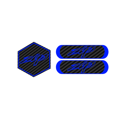 Carbon Zip Voorkap Logo + Reflector Bundel
