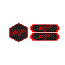 Carbon Zip Front Hood Logo + Reflector Bundle