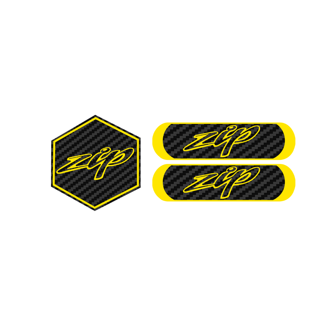 Carbon Zip Voorkap Logo + Reflector Bundel
