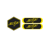Carbon Zip Voorkap Logo + Reflector Bundel