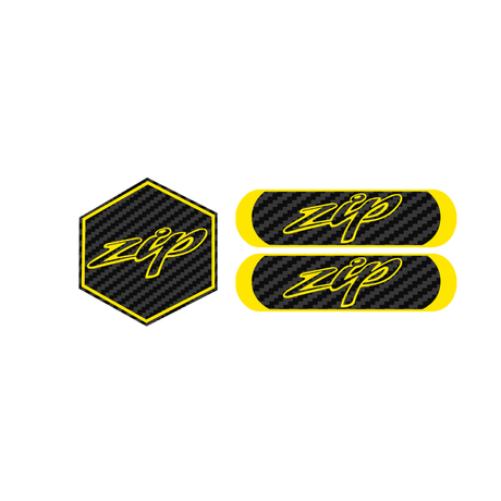 Carbon Zip Voorkap Logo + Reflector Bundel