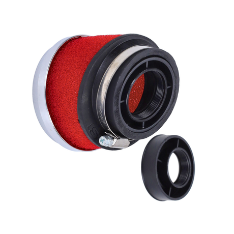 Filtre de puissance E13 Malossi MHR incliné rouge/chrome