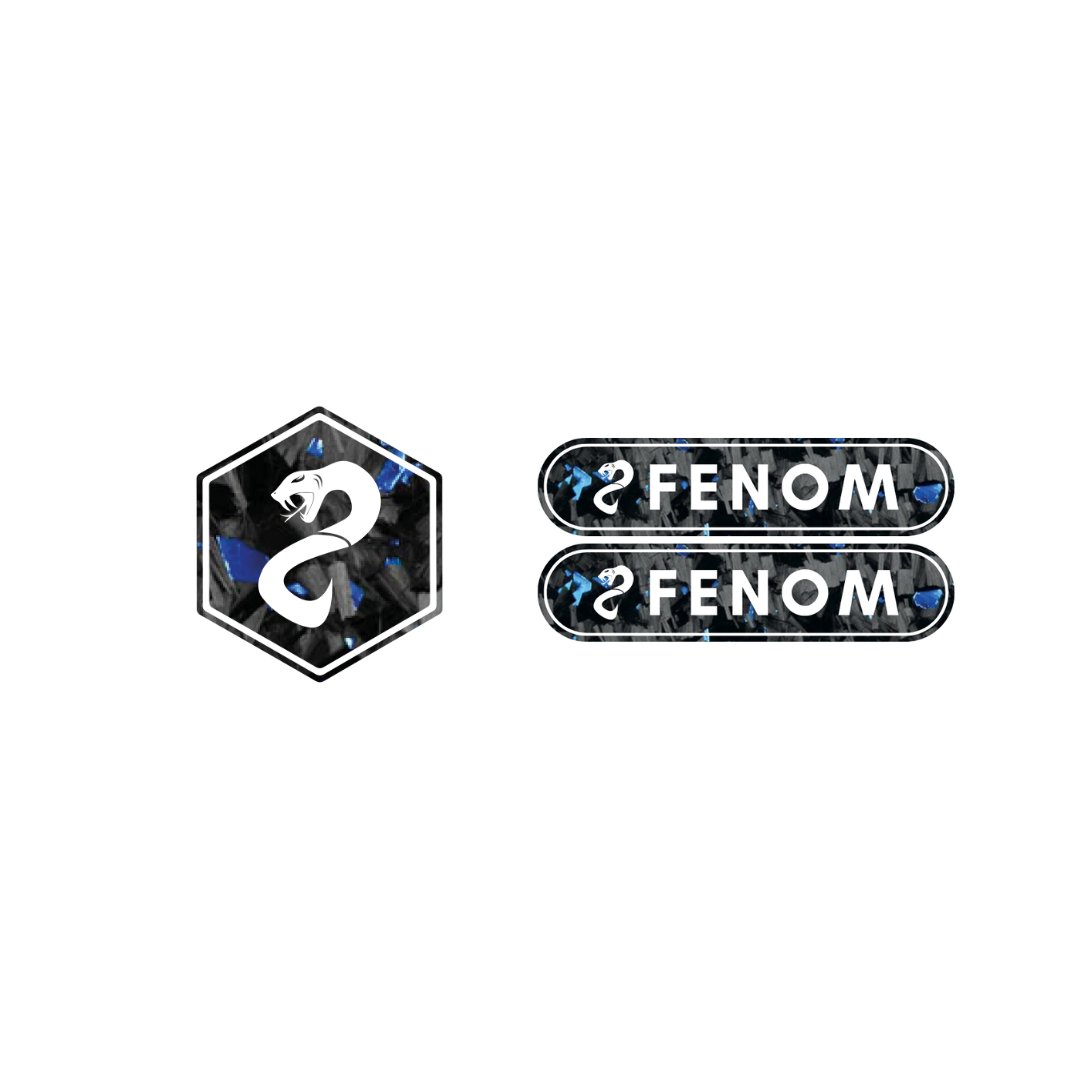 Fenom Forged Carbon Voorkap Logo + Reflector