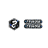 Logo de capot avant en carbone forgé Fenom + réflecteur
