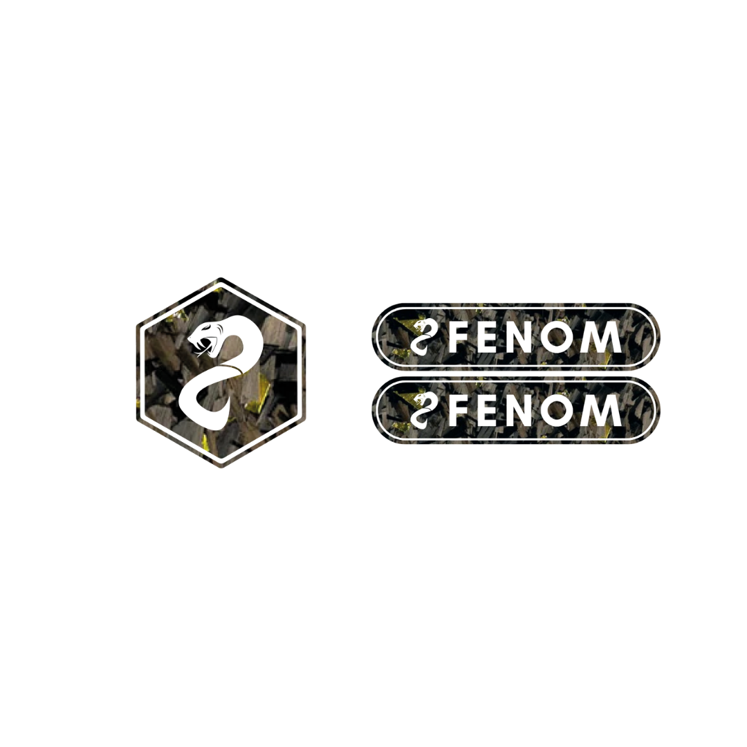 Fenom Forged Carbon Voorkap Logo + Reflector