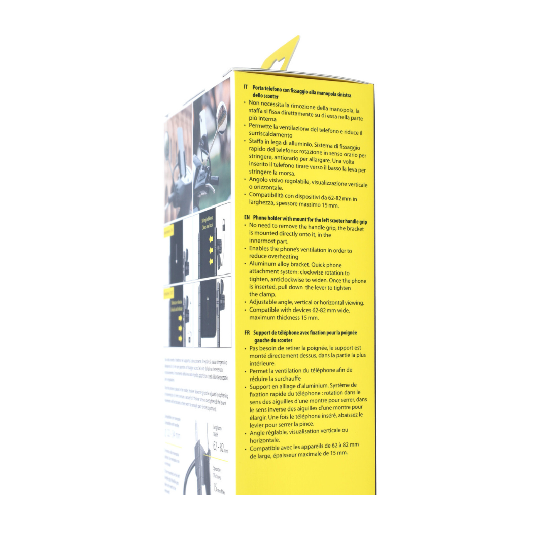 Porta Cellulare Lampa Supporto Maniglia Sinistra Scooter/Fatbike