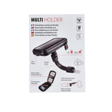 Telefoonhouder Lampa Spiegelbevestiging 110x160x30MM Zwart Scooter/Fatbike