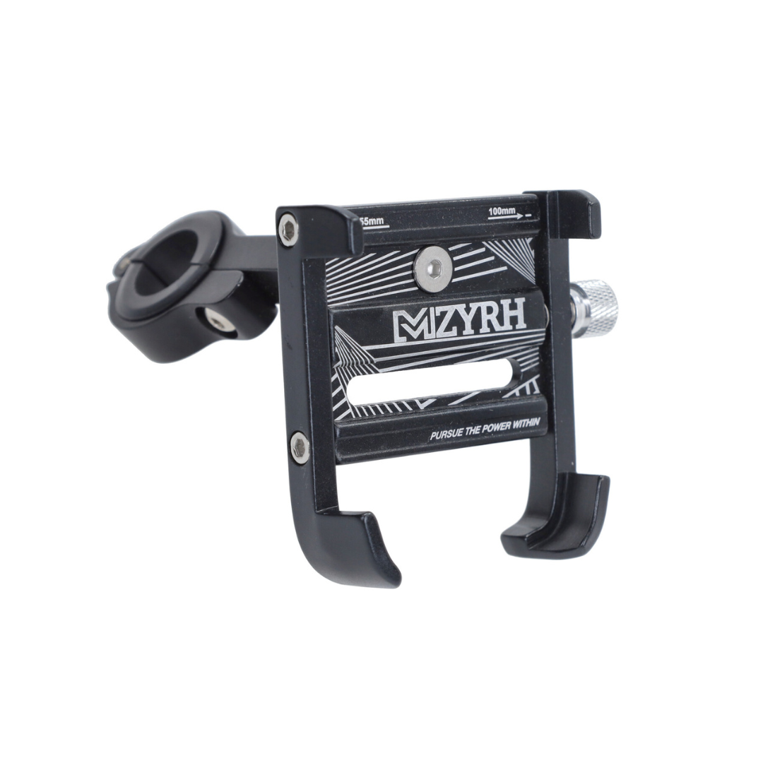 Telefoonhouder Verstelbaar Aluminium Zwart Scooter/Fatbike