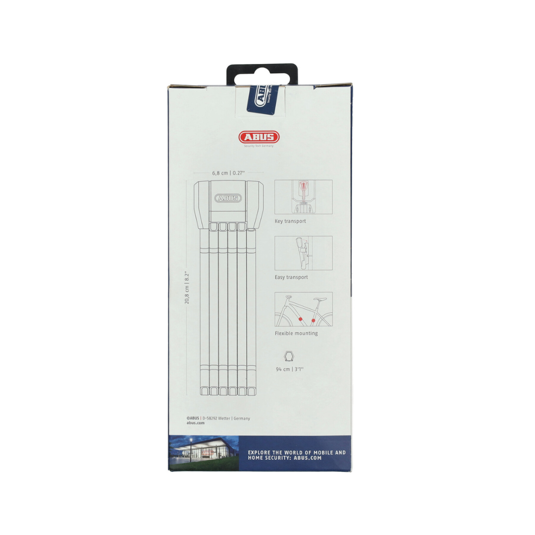 Folding lock Abus ART 2-Stars Bordo 90CM Fatbike