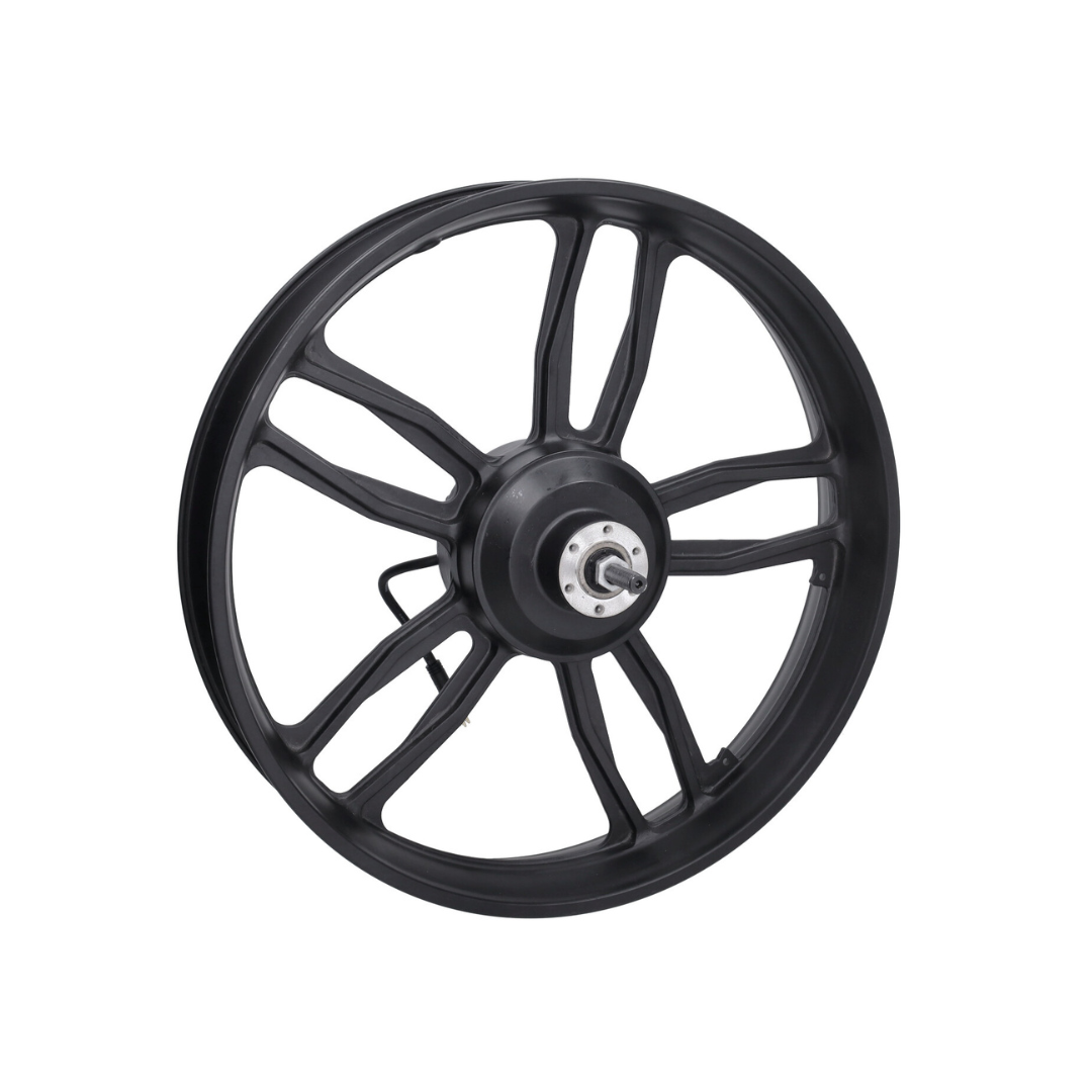 Roue arrière noire + moteur 20 pouces 48V 250W prise rouge V8/V20 Fatbike