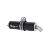 Nademper Zwart BGM Uitlaat 60x200x18MM Midrace
