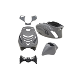 SP RS1 Kappenset + Runner Spiegels Nardo Grijs Piaggio Zip Bundel