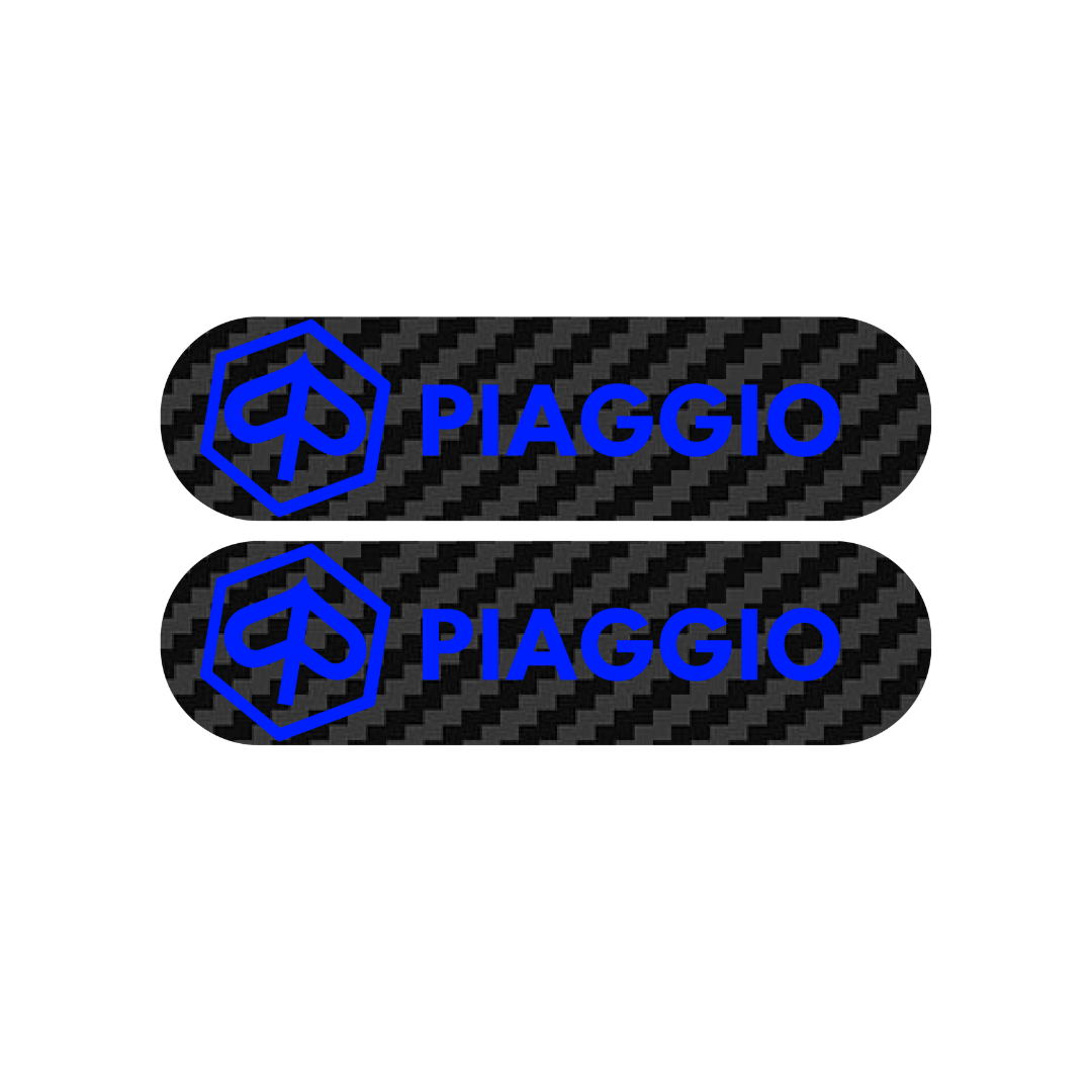 3D Reflector Piaggio Logo Carbon Zip