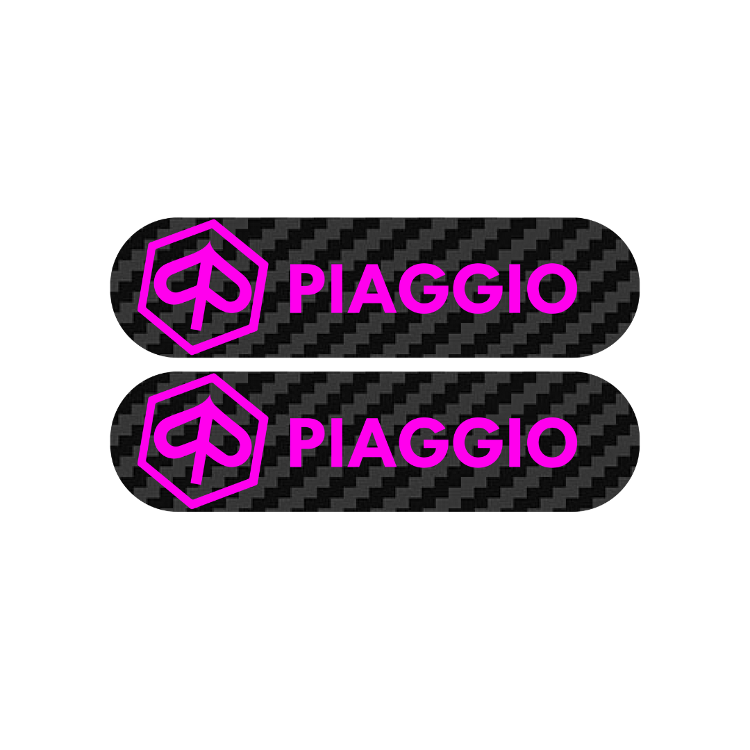 3D Reflector Piaggio Logo Carbon Zip