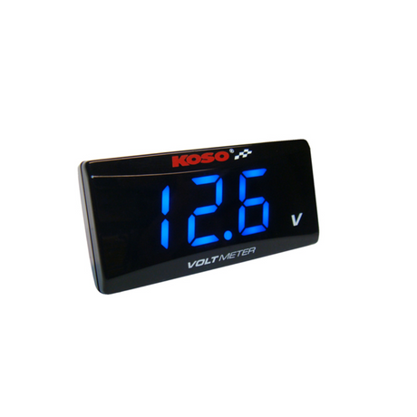 Voltmeter Koso Super Slim Style 8-18 Volt Blau