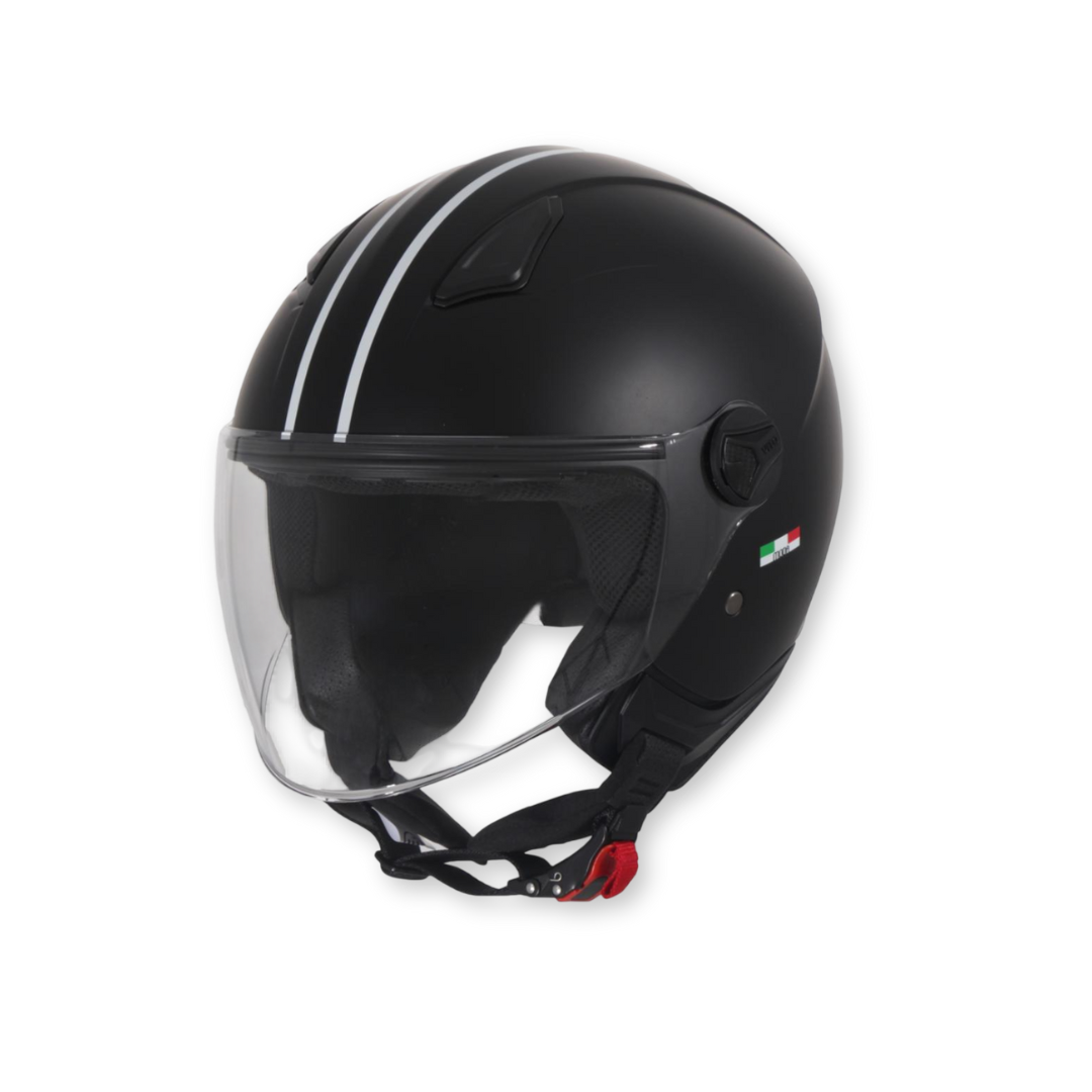 Children's helmet Vito Jet Moda Bambino Mat Black