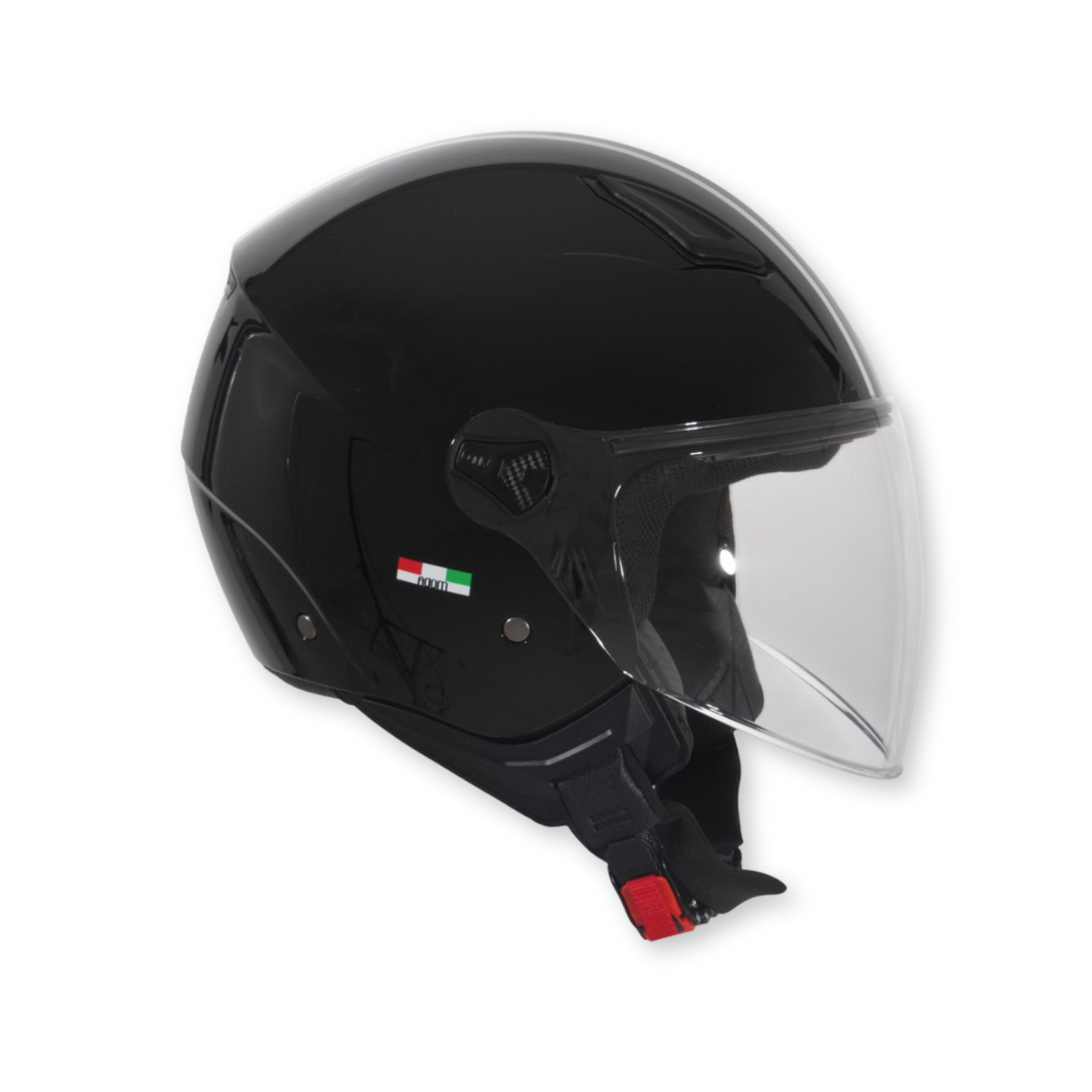 Children's helmet vito jet moda bambino shine black