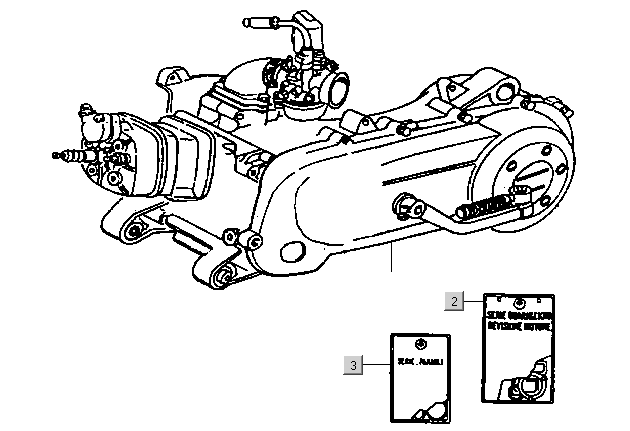 Gilera DNA 50 2T E1 2000-2001  - Motor