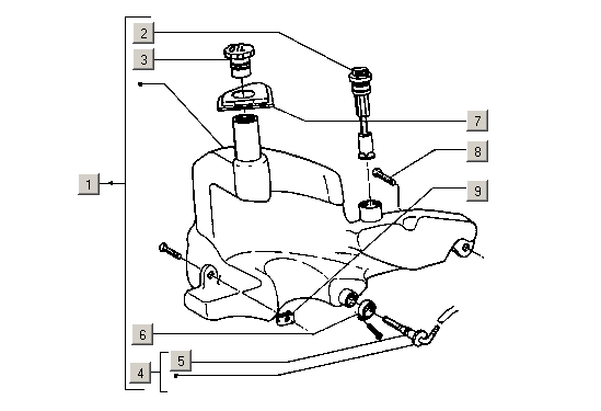 Gilera Stalker 50 2T E1 1998-2005 - Olietank