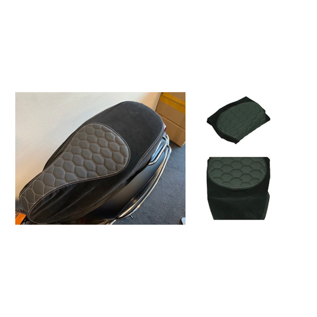 Saddle cover Designo Alcantara Black/Gray Vespa Sprint/Primavera