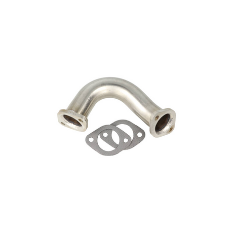 Uitlaatbocht Rvs Bgm Piaggio 125/180 2T 1 Pk Winst Voorbocht