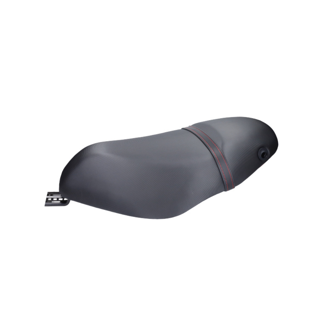 Saddle black/red piaggio zip