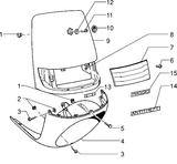 Piaggio Skipper 125 – Beschermingsschild Maske