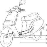 Piaggio Skipper 125 – Bowdenkabels2