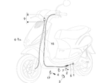 Piaggio Zip 50 4T NOABS E2 2006-2013 – Kabels