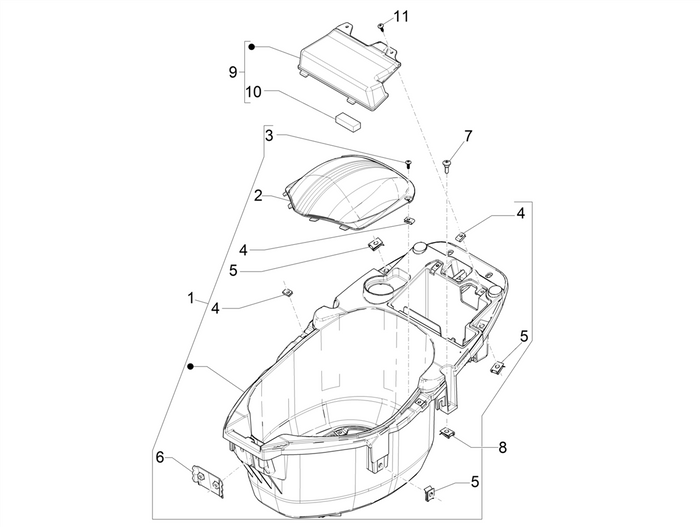 Piaggio Zip 50 4T NOABS E4 2018 - 2020 – Helmbak