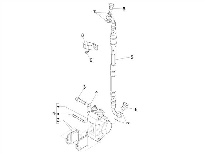 Piaggio Zip 50 4T NOABS E4 2018 - 2020 – Remvoor Remklauwen