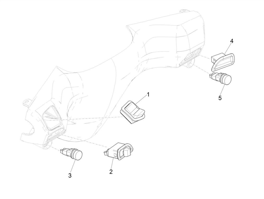 Piaggio Zip 50cc 4 Takt Euro 5 (2021-2023) – Stuurschakelaars