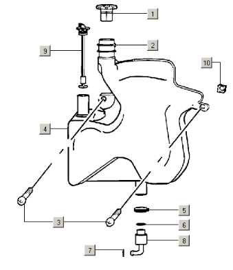 Piaggio Zip 50cc 2 Takt 2000-2016 – Olietank