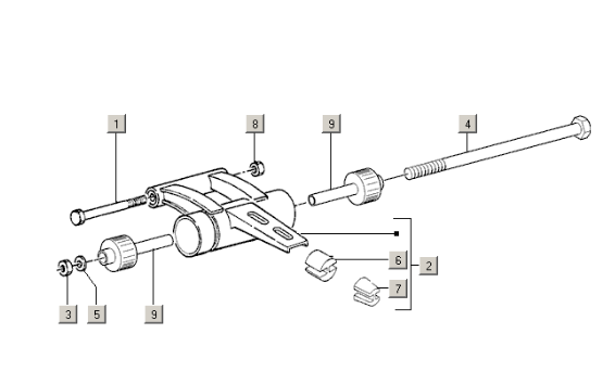 Piaggio Zip 50cc 2 Takt 2000-2016 – Subframe