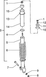 Piaggio Zip SP98 – Rear Shock Absorber