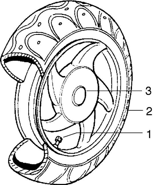 Piaggio Zip SP98 – Achterwiel