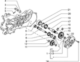 Piaggio Zip SP98 – Rear Wheel Axle