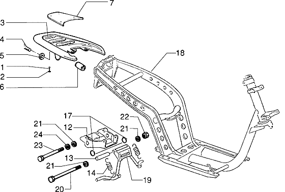 Piaggio Zip SP98 – Frame