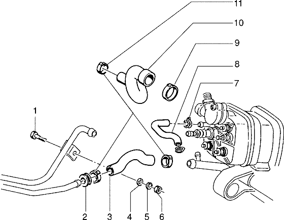 Piaggio Zip SP98 – Koelsysteem