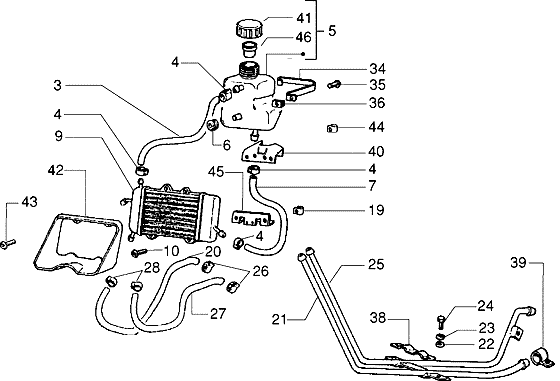 Piaggio Zip SP98 – Koelsysteem2