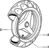 Piaggio Zip Type 1 2 – Achterwiel