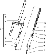 Piaggio Zip Type 1 2 – Stuur