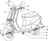 Piaggio Zip Type 3 – Bowdenkabels