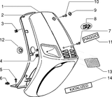 Piaggio Zip Type 3 – Schildmasker