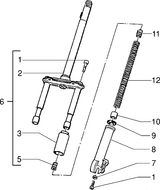 Piaggio Zip Type 3 – Stuur