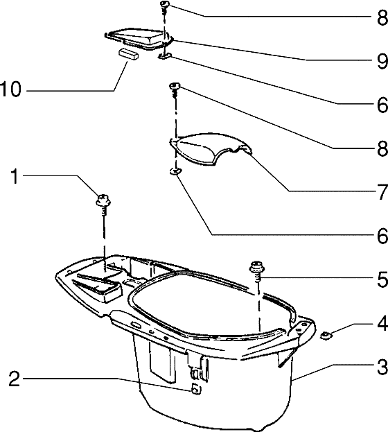 Piaggio Zip Type 3 – Vak Voor Veiligheidshelm