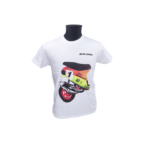 T-Shirt Malossi Zip Sp98 Wit Shirt